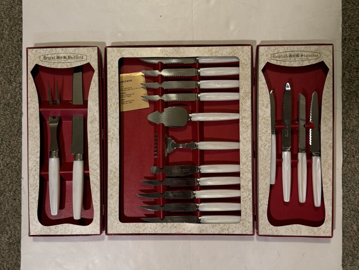 Regent Sheffield English Cutlery 17 Piece Set Open Box!!!