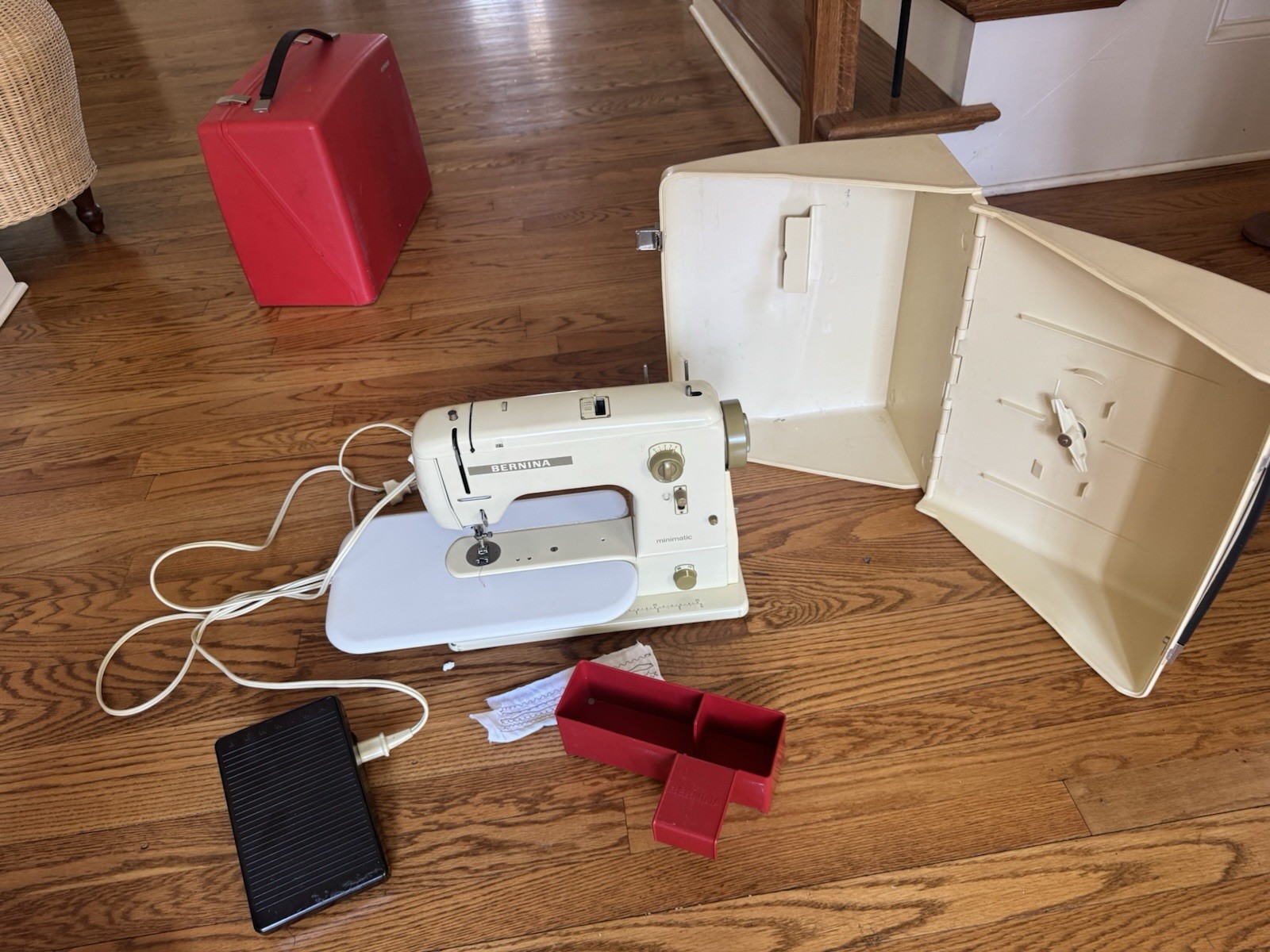 Restored Bernina 707 Sewing Machine. New Cam Gear. New Shaft Gear. Extension. YA