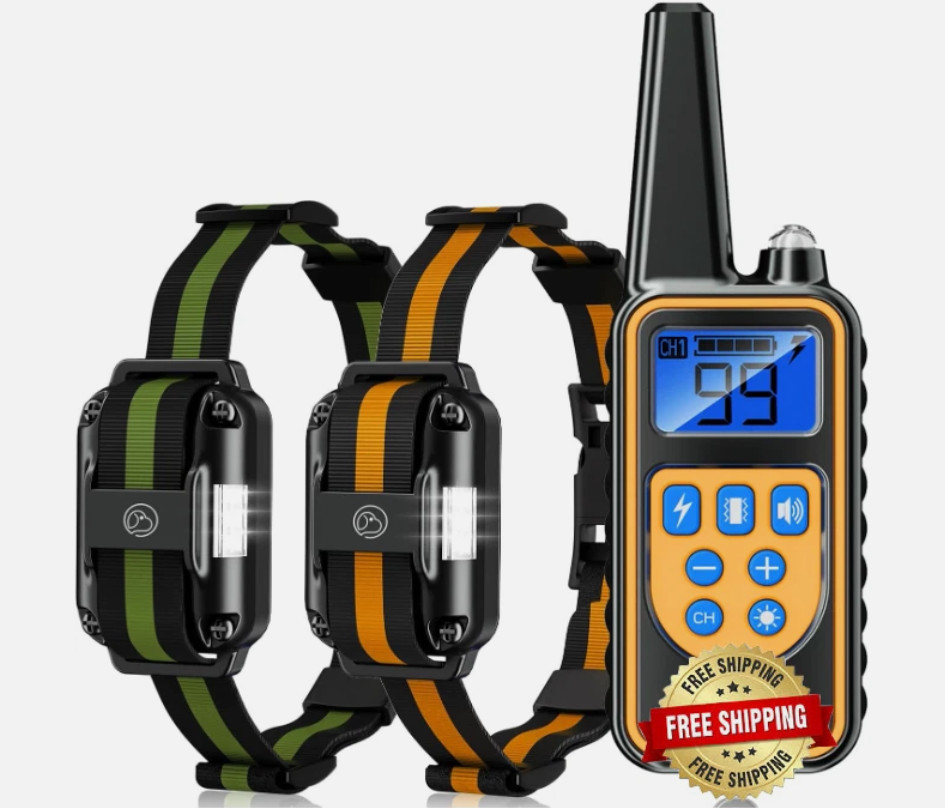 Collar Electrico Para Perros Impermeable Con Control Remoto Formación Eléctrico
