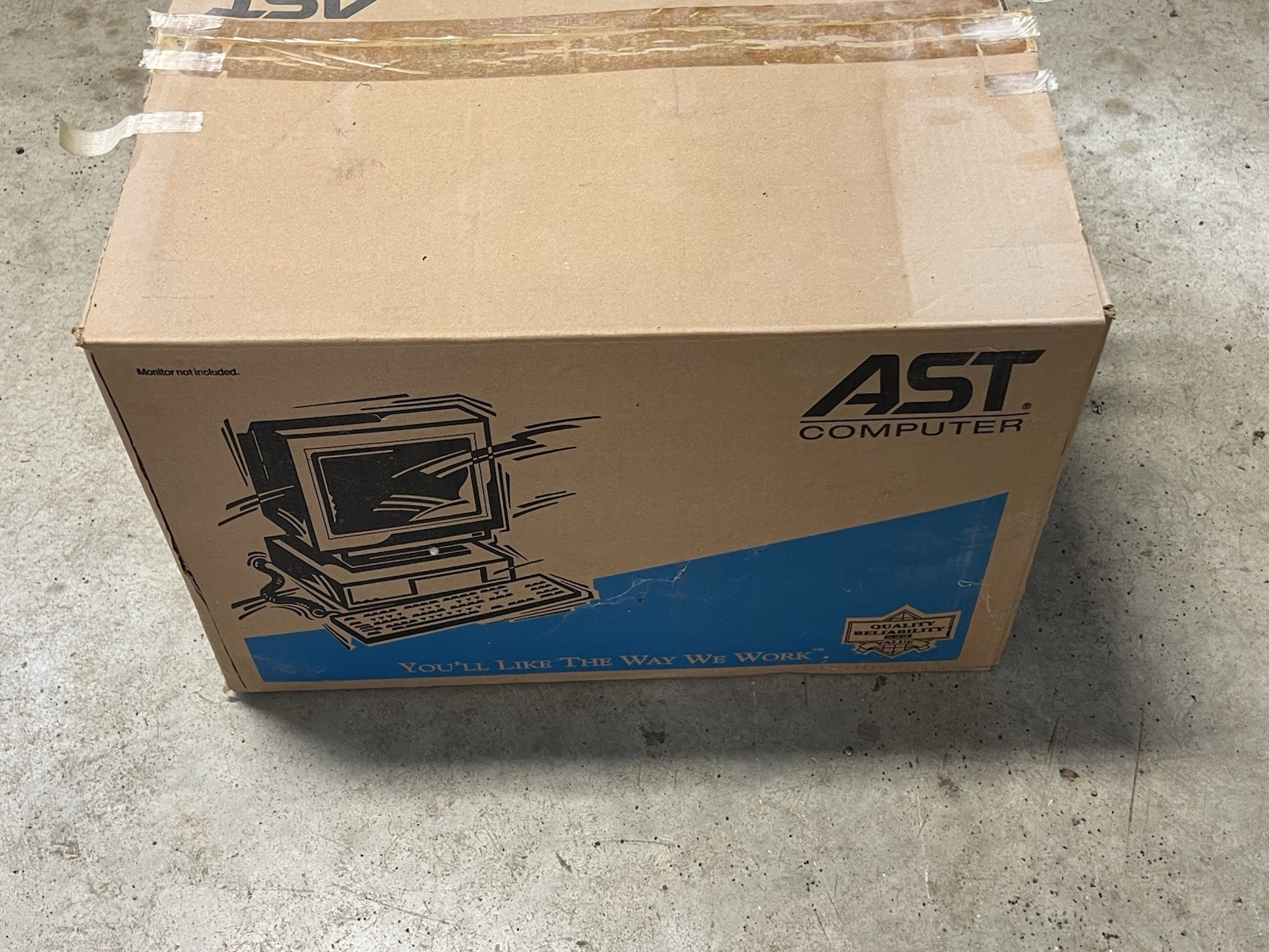 AST Advantage Adventure 6066D Vintage Computer & Keyboard Untested
