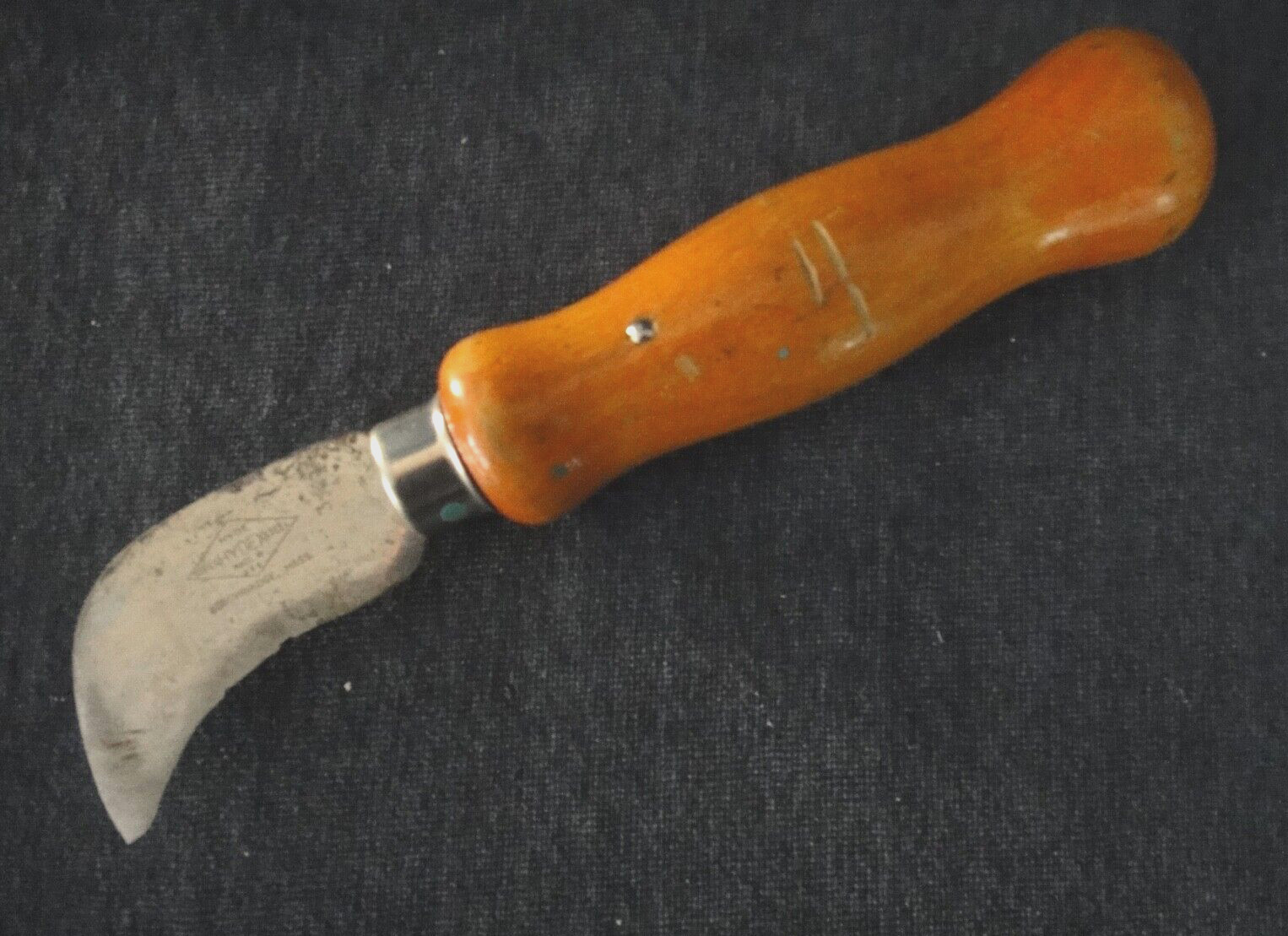 Vintage Hyde Super Hydex Steel Carpet Linoleum Knife Wood Handle - USA
