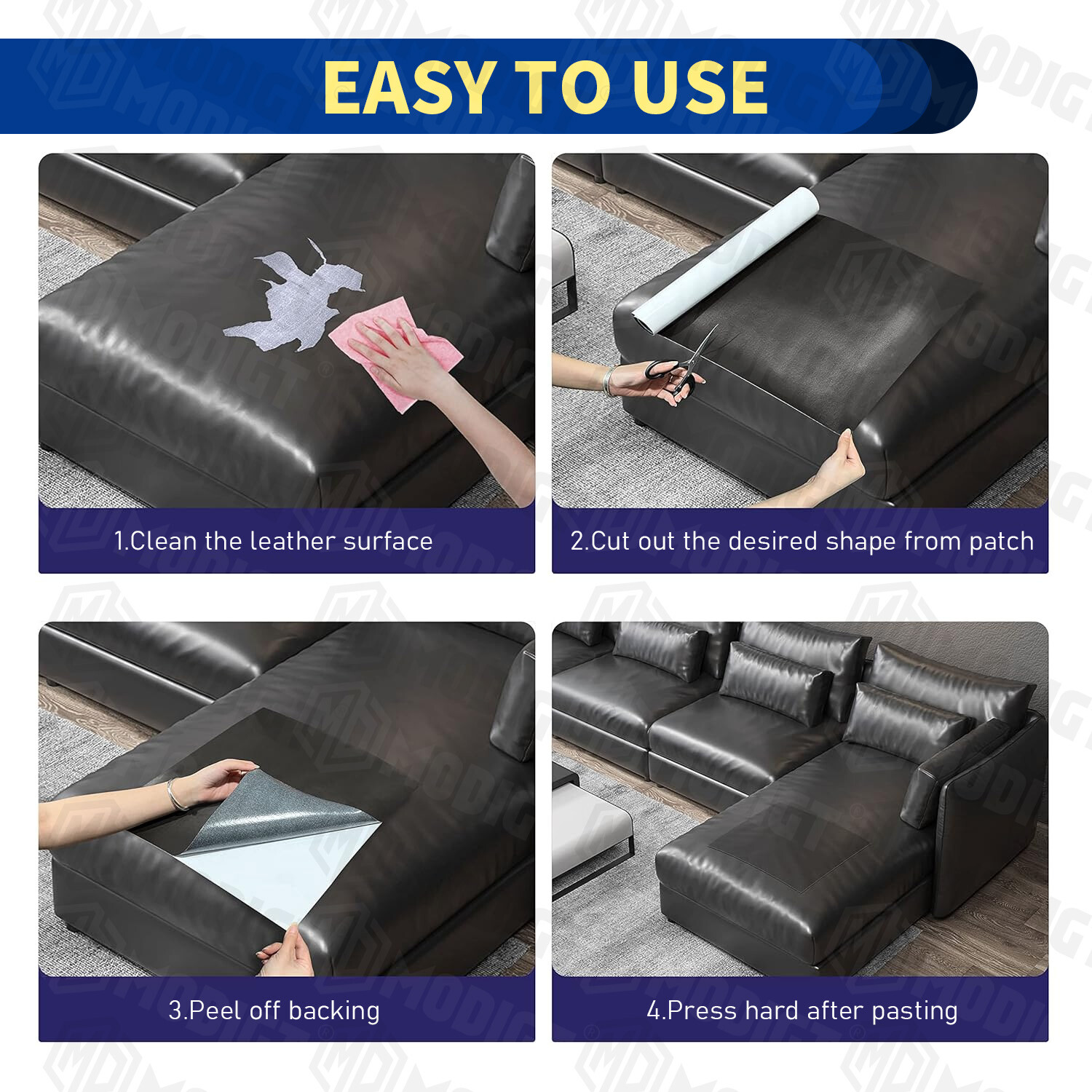 Leather-Repair-Patch Self-Adhesive Leather Refinisher-Cuttable Sofa Repair-Patch