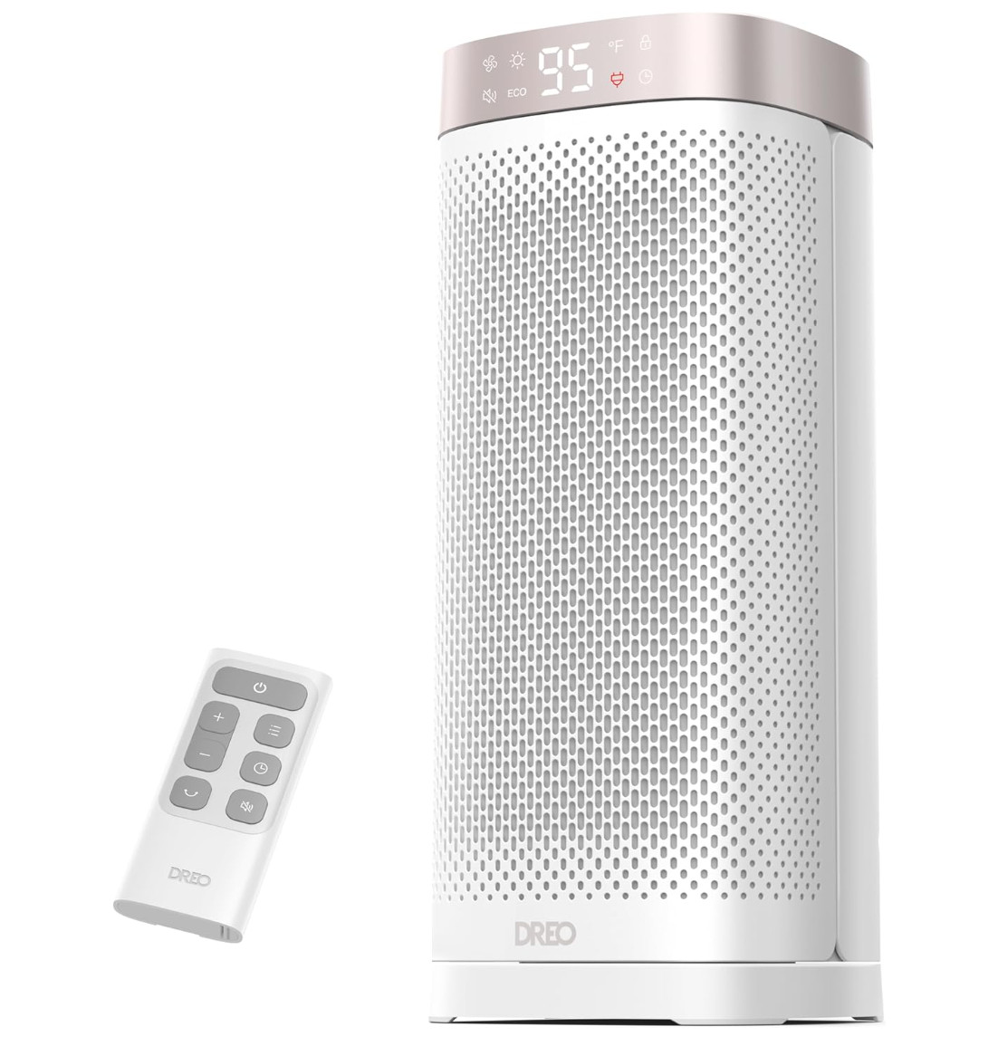 Dreo 1500W Solaris Slim H2 Electric Ceramic Tower Space Heater WhiteNEW w/ Remo