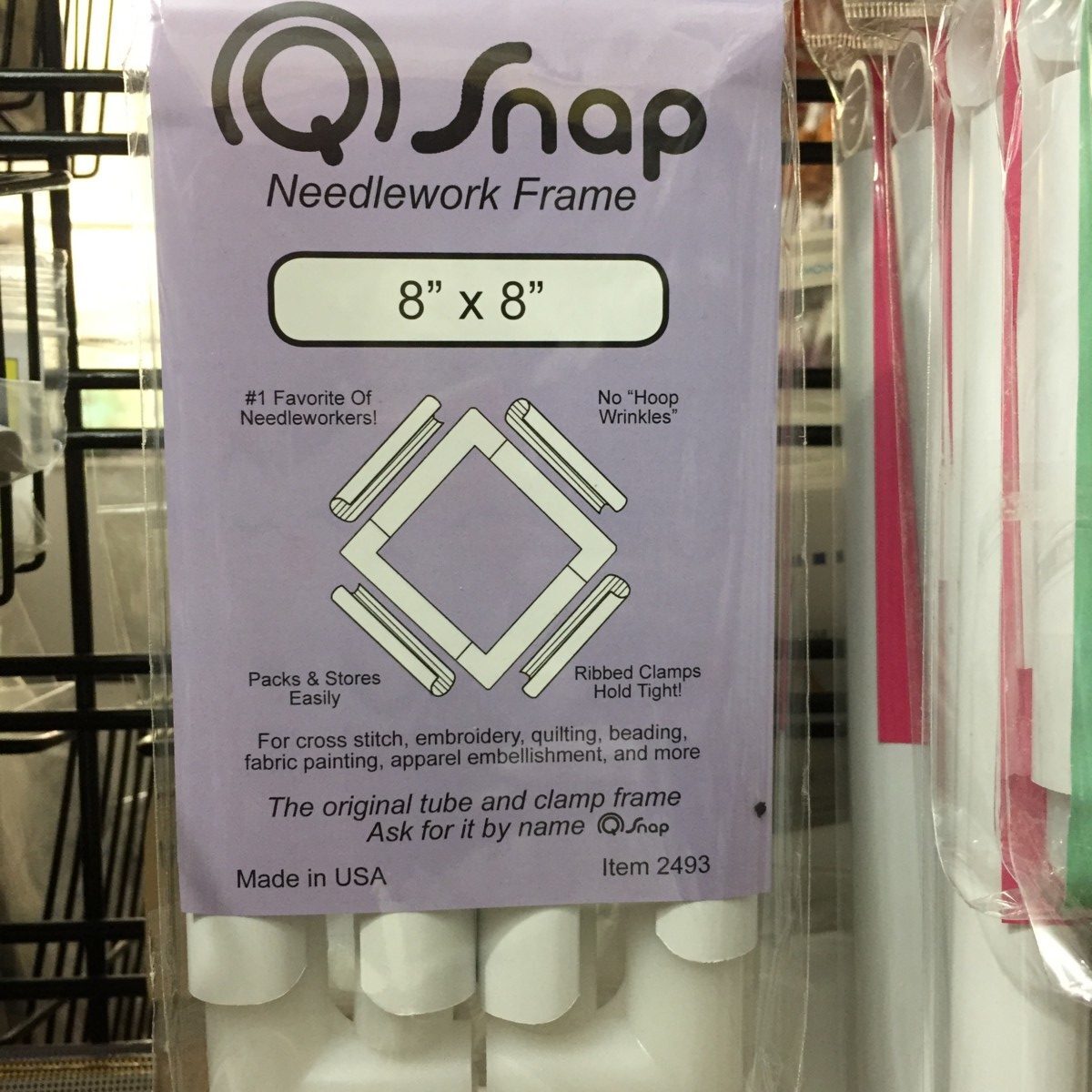 Q Snap 8" needlework frame cross stitch quilting embroidery needlework frame Q-S