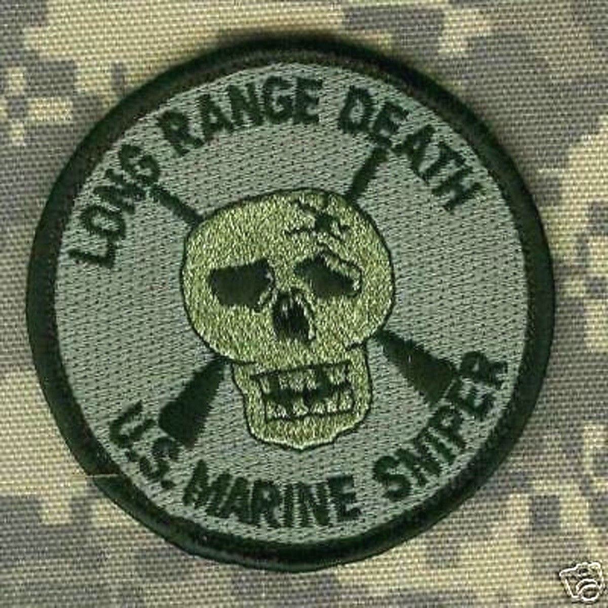 JSOC SEAL SPECIAL WARFARE DEVGRU ODA DEVGRU PATCH: LONG RANGE DEATH SNIPER USMC