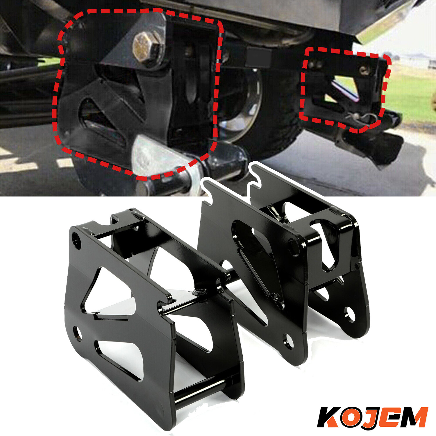 Drop Bracket Kit For 5" Lifted Trucks For Western SnowEx Ultra Mount Snowplows