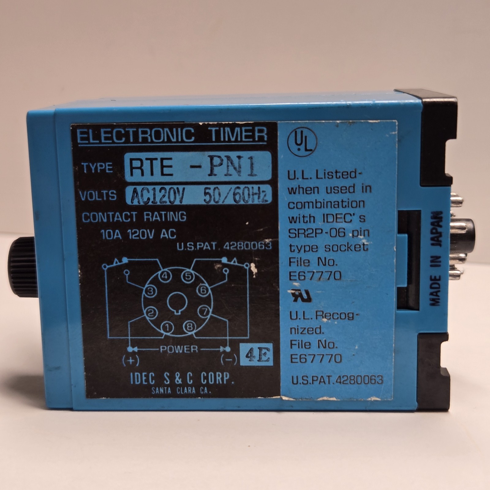 IDEC Electronic Timer RTE-PN1 AC120V 50/60HZ