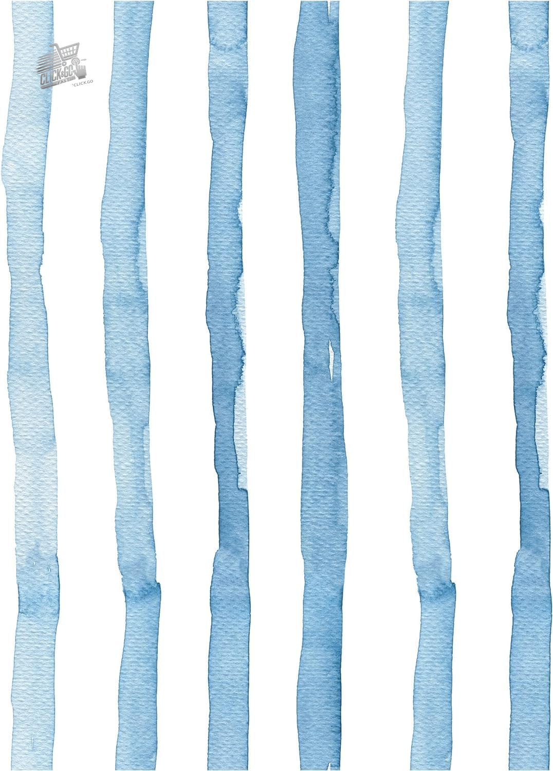 Self Adhesive Blue Striped Wallpaper, 44.5 X 1000 cm, for Furniture, Living Room,