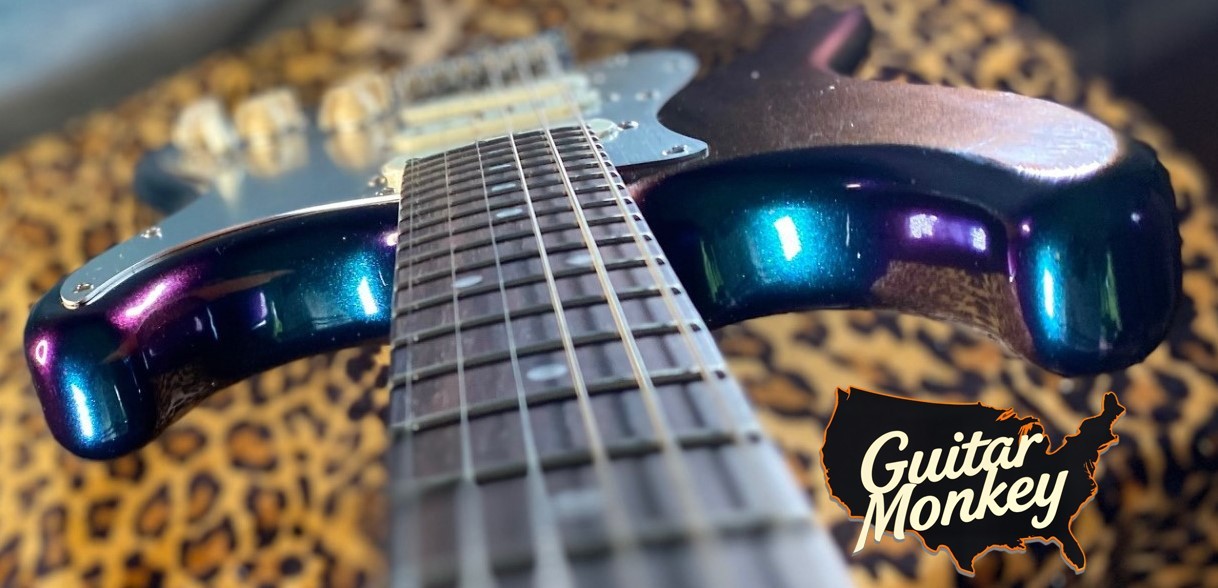 Stunning ColorShift Blue/Teal/Purple Replacement HSH Strat North American Alder