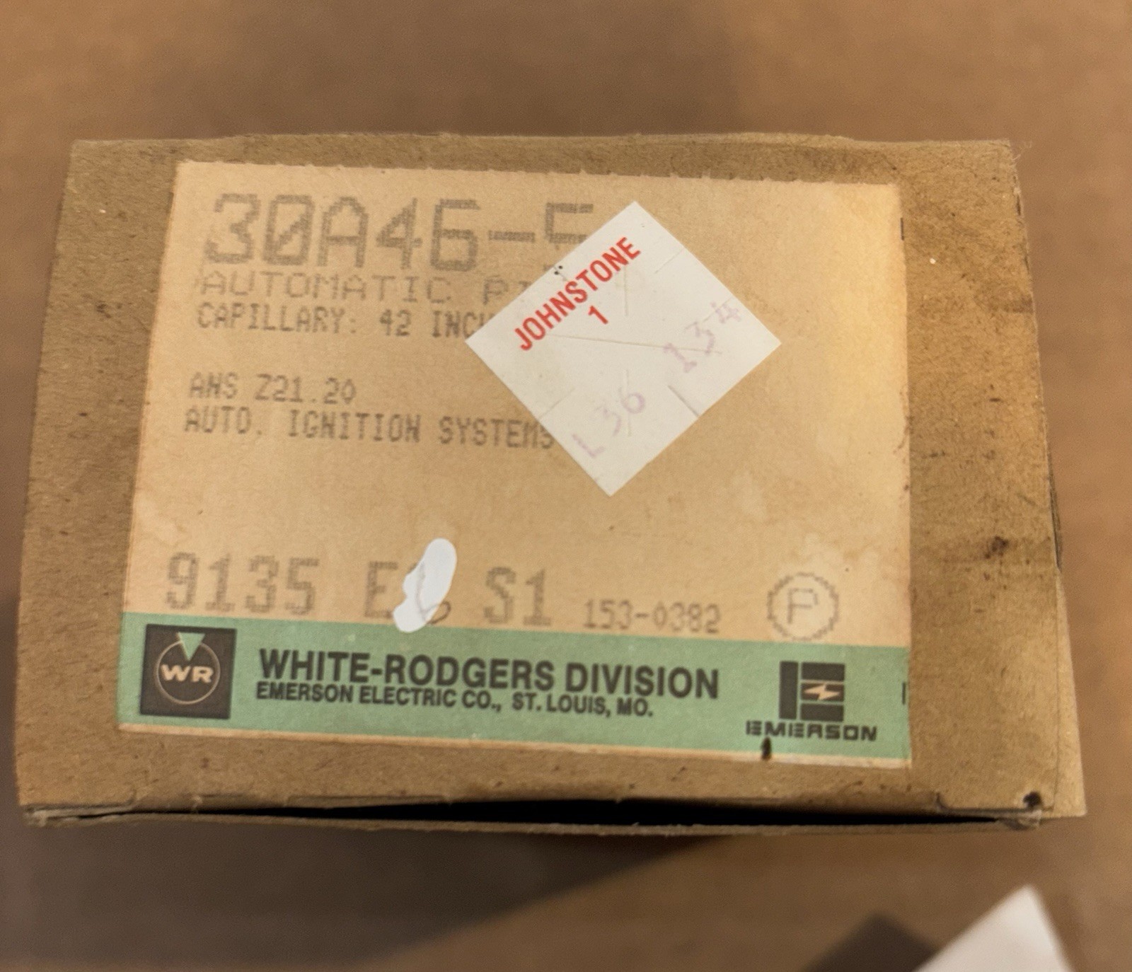 White Rodgers 30A46-5 Flame Sensor Automatic Pilot 30A46-5 Emerson New w papers