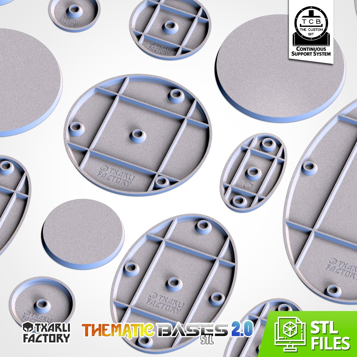 60mm Round Bases