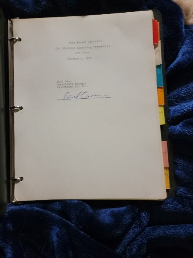 WASHINGTON AIR CO. STANDARD OPERATING PROCEDURES 1986
