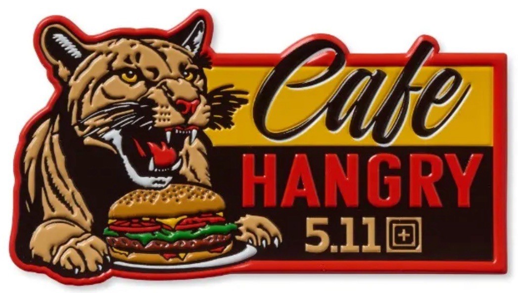 5.11 TACTICAL HANGRY FOOD RUN BLIND PACK PATCH CAFE HANGRY SERIES 1 COMMON 1/9