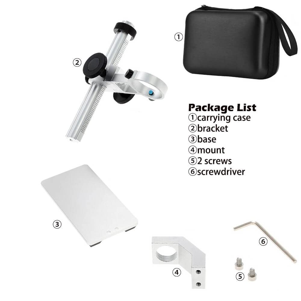 Universal Microscope Stand Pro, Stable Professional Aluminum Alloy Scope Base...