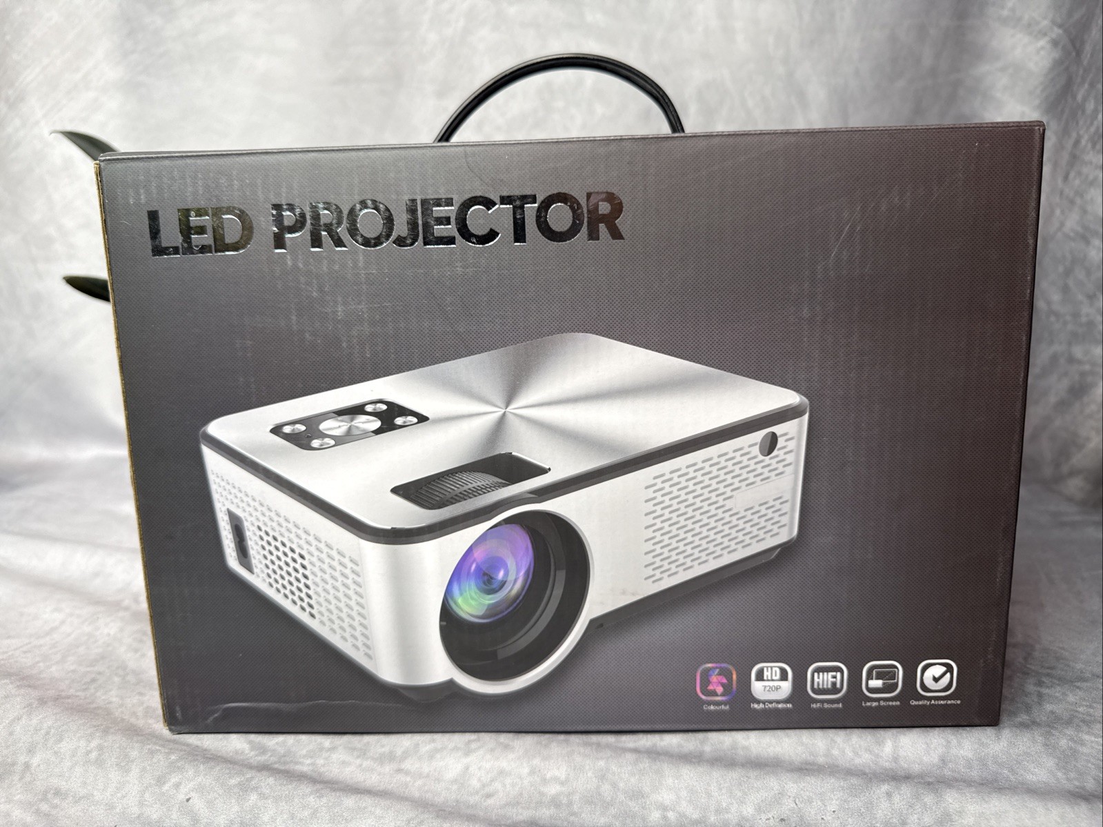 Mini LED Projector 720P HDMI VGA USB AV Home Theater Team Beachbody Edition