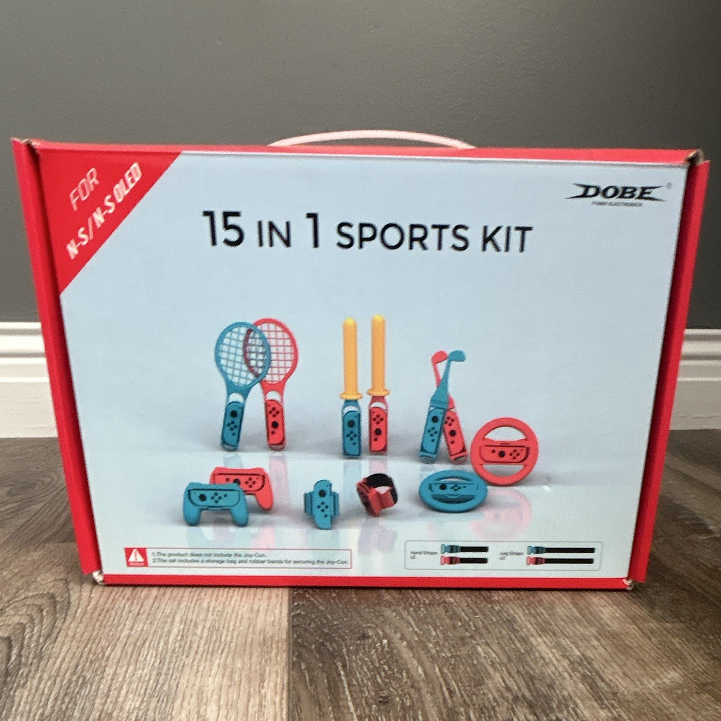 DOBE 15-in-1 Sports Kit for Nintendo Switch/Switch OLED w/ Bag & Attachments