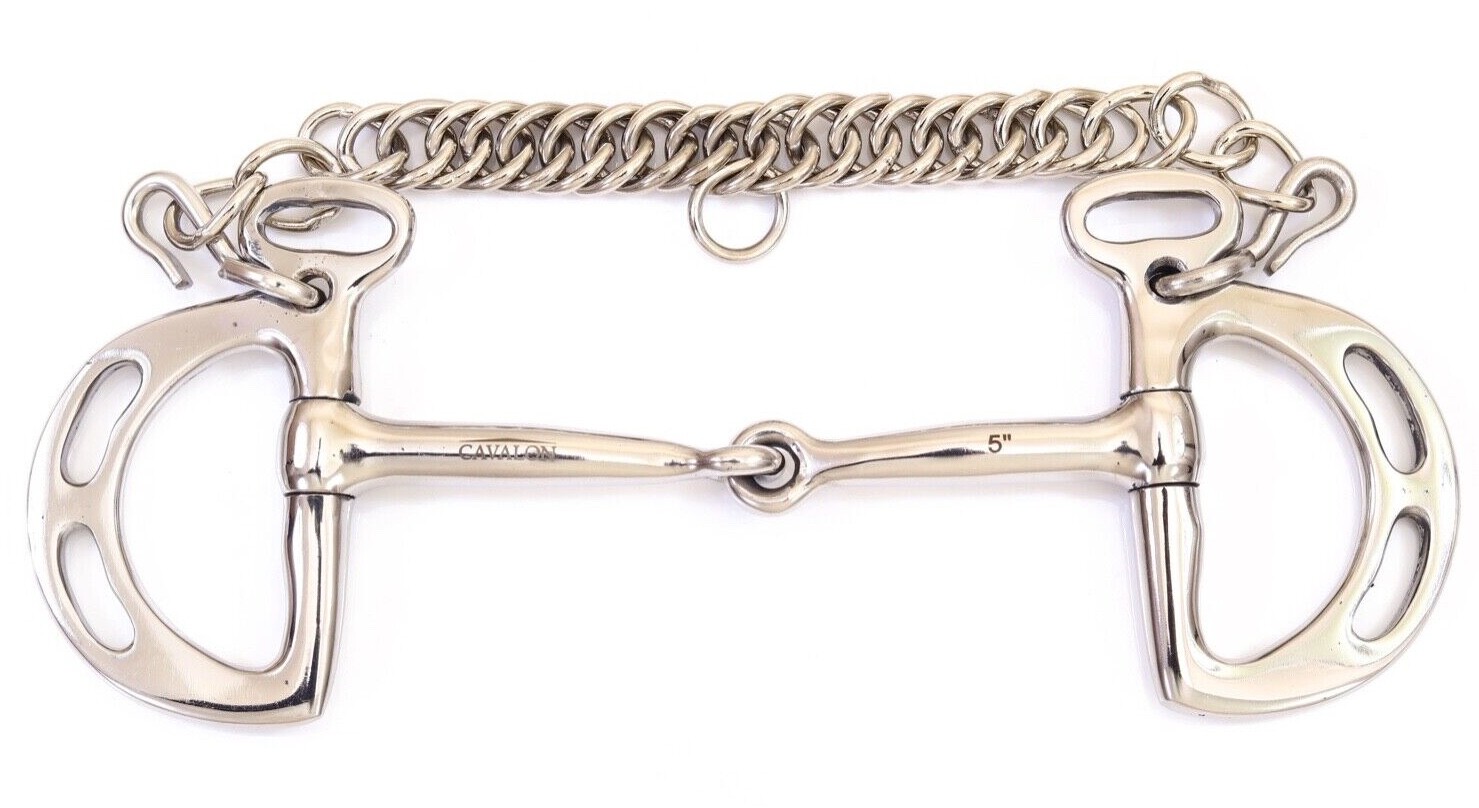 Cavalon Kimblewick Uxeter Slotted Single Jointed Horse  Bit