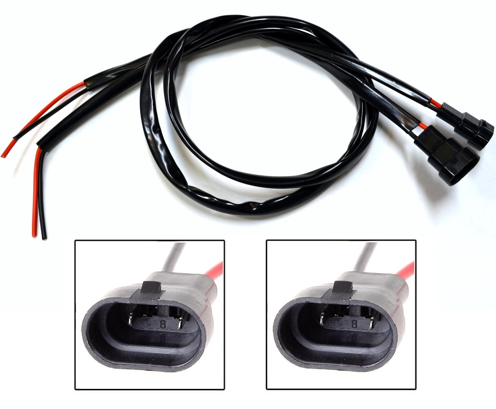 Wire Pigtail Male Extension 3ft 9140 Harness Fog Light Connector Plug Bulb Lamp