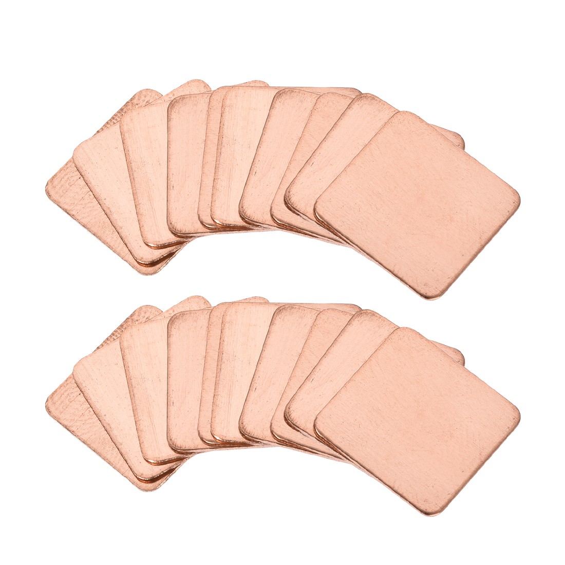 Flat IC Chipset Thermal Copper Heatsink for CPU GPU  15 x 15 x 0.5mm 20pcs
