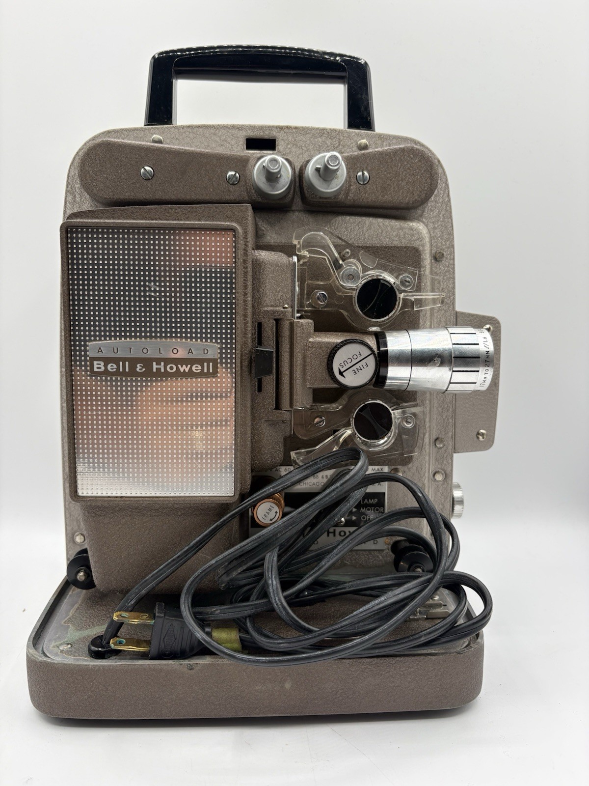 Bell Howell Autoload 8mm Projector Model 245 BA with Working Motor, Box & Manual