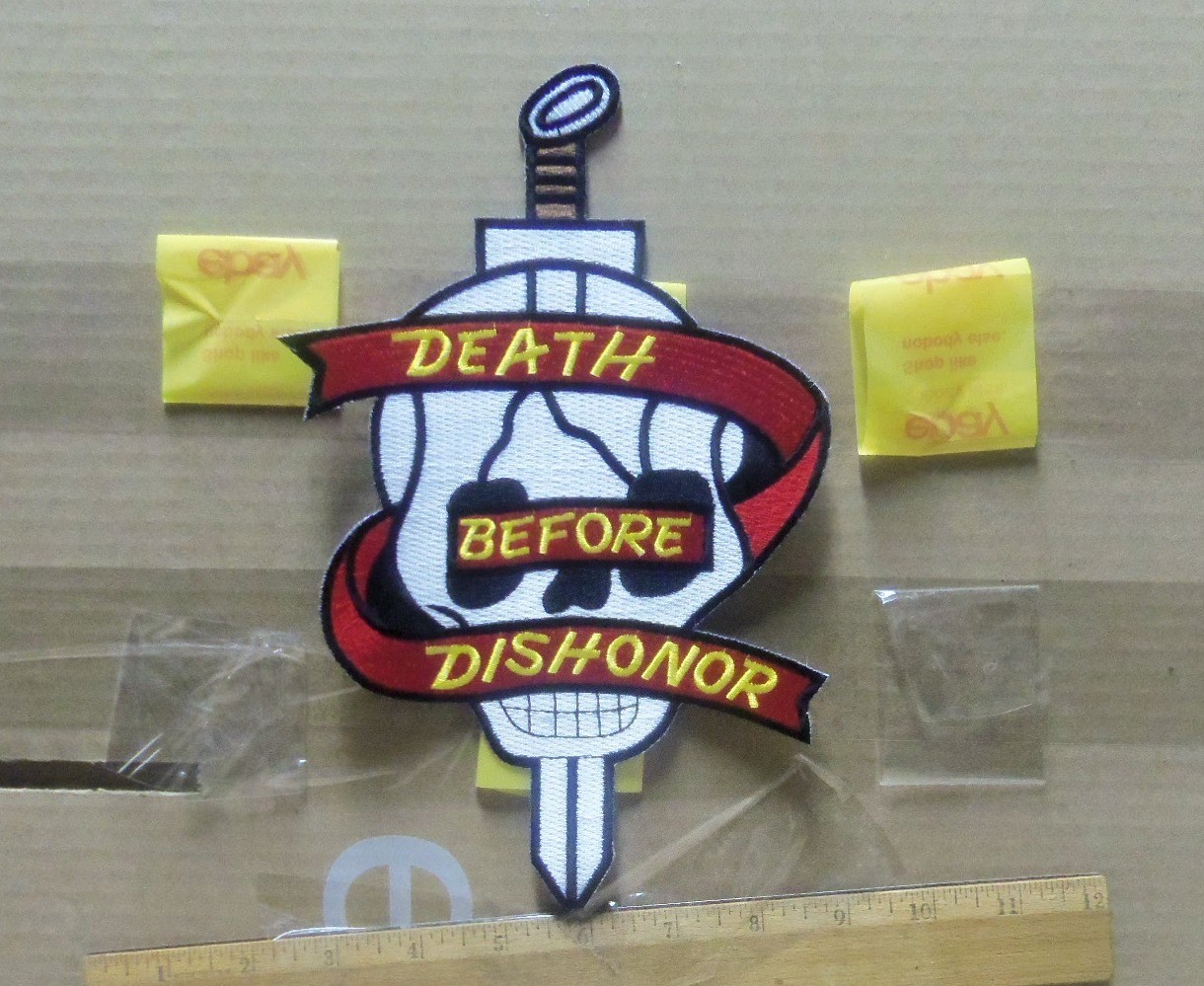 Death Before Dishonor Embroidered Back Patch