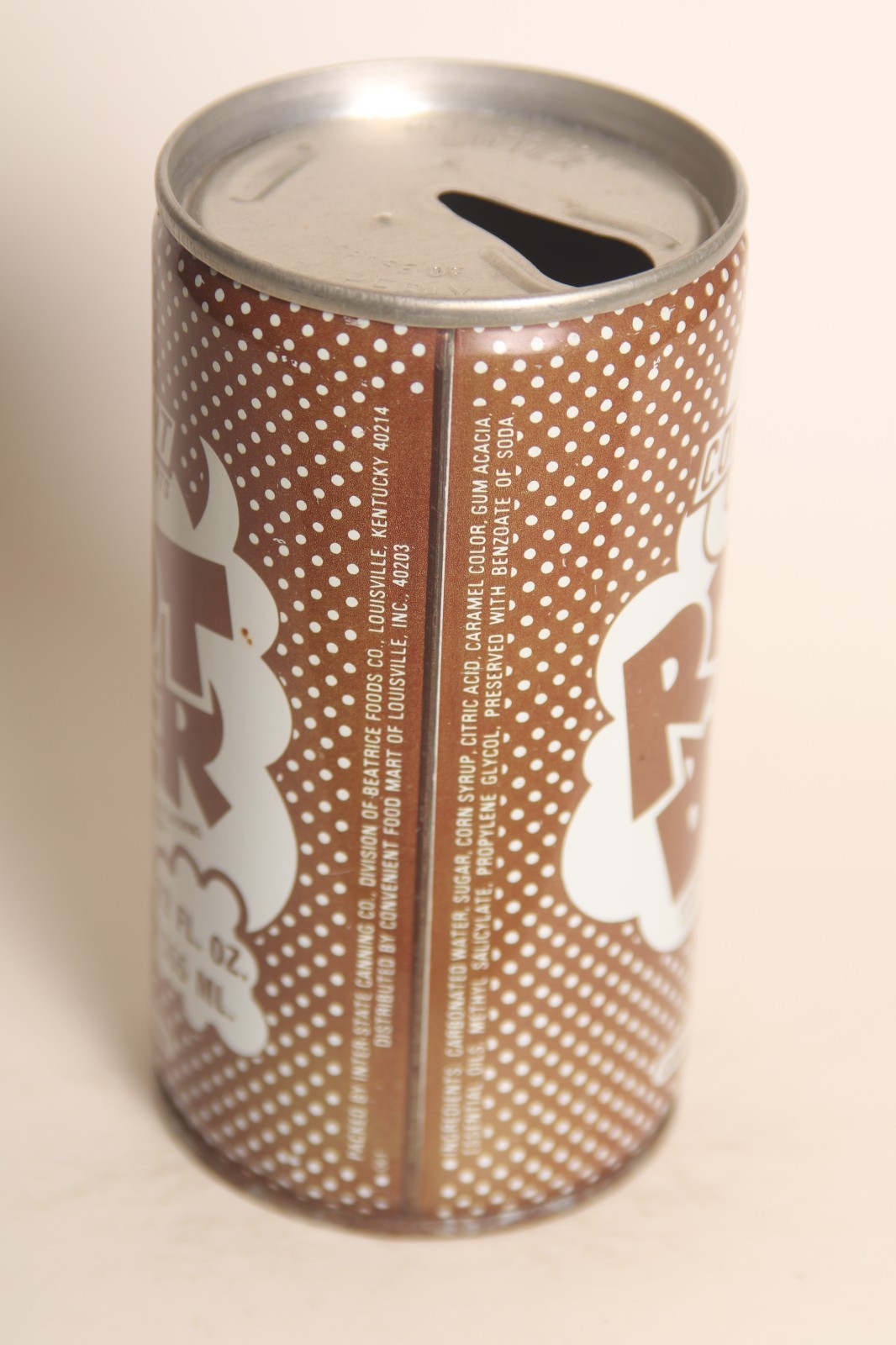 Convenient Root Beer soda can