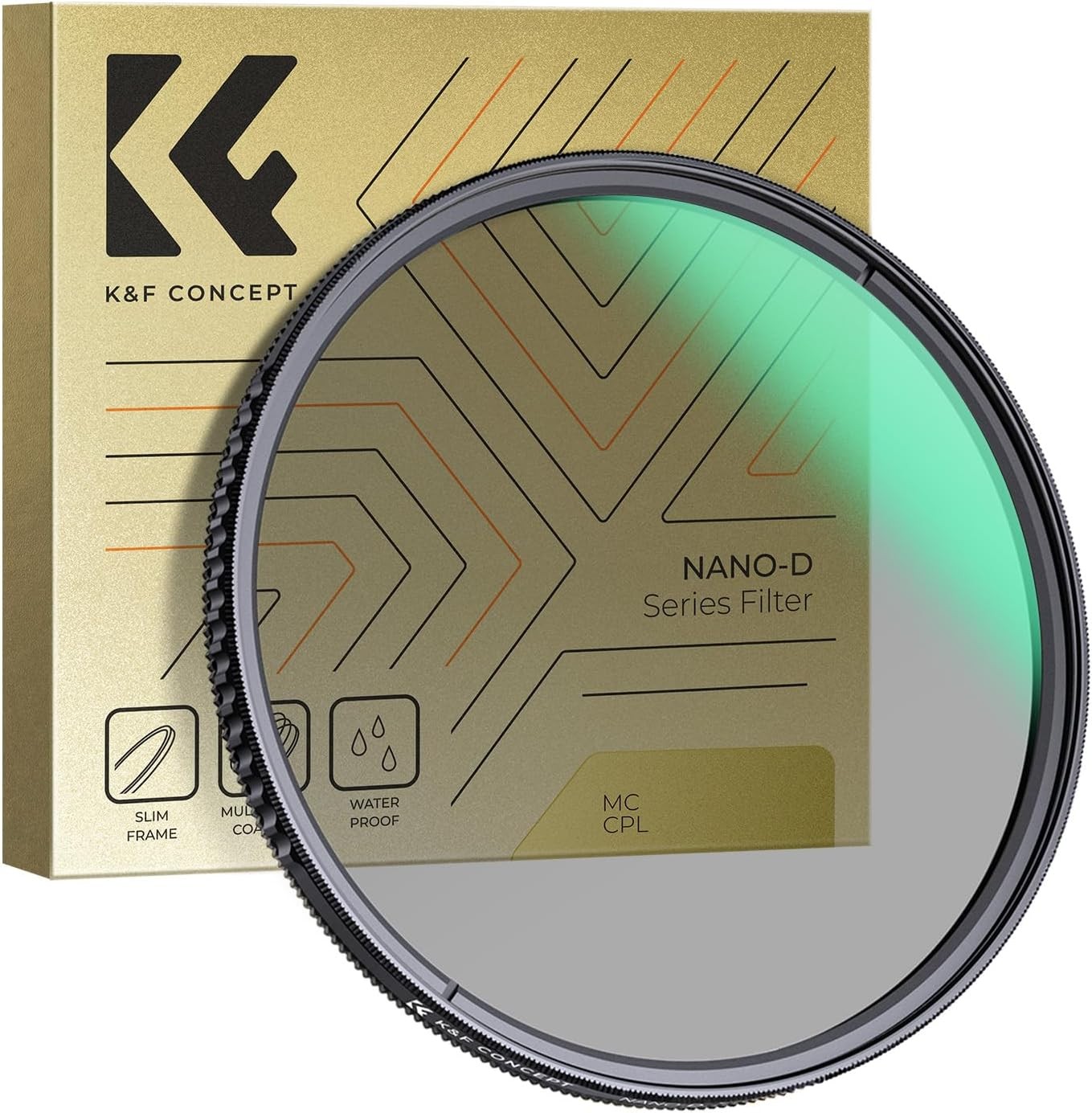 K&F CONCEPT CPL Circular Polarizer Filter w/ 24 Multi-Layer Coatings 52/62/67mm