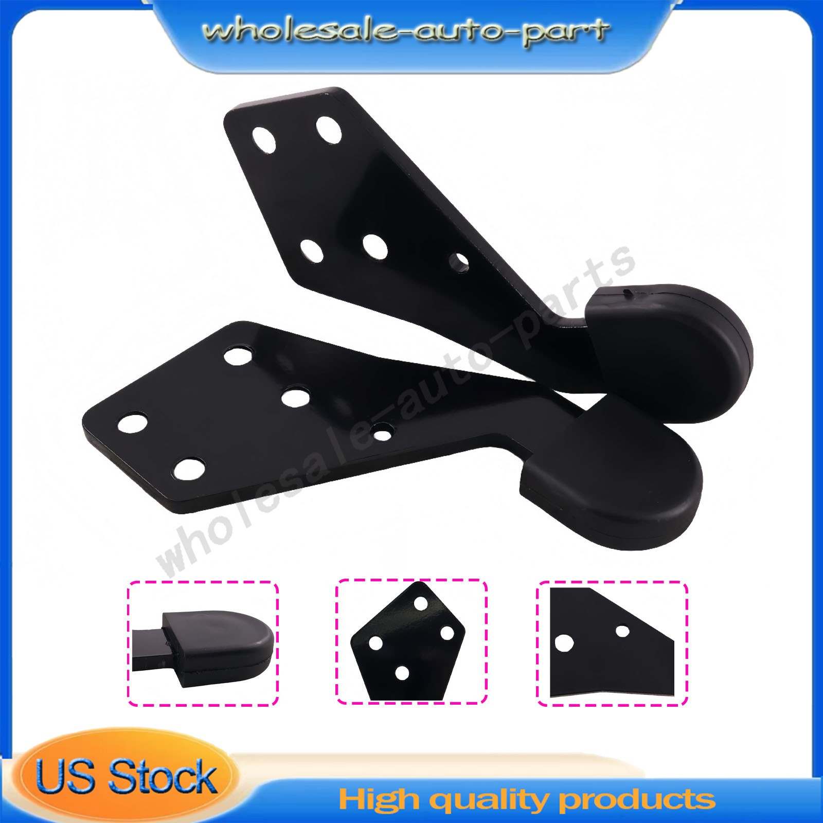 Fits International ProStar 2008-2017 Hood Guide Poly Pair HLK2733L HLK2733R