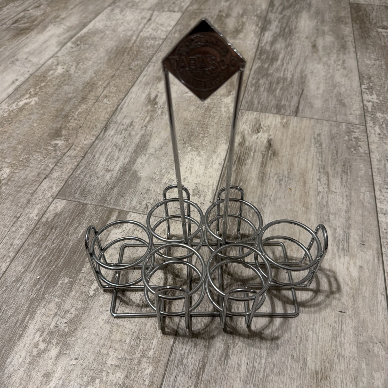 Tabasco Metal Wire Condiment Bottle Holder Tabletop Organizer Style 3