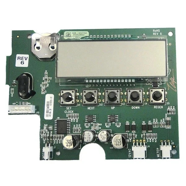 V3108 - Circuit Board for Clack Water Softener - 5 Horizontal Buttons