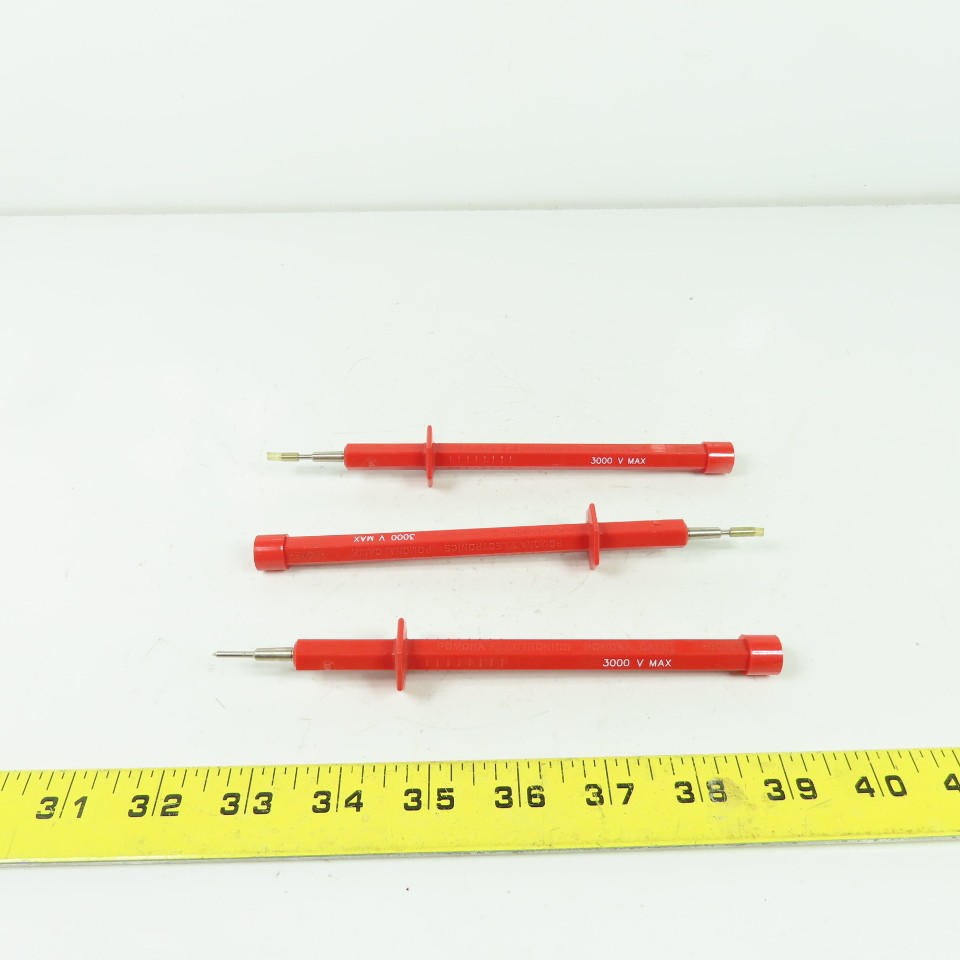 Pomana Electronics 5072 Red Test Probe 3000V Max Lot Of 3