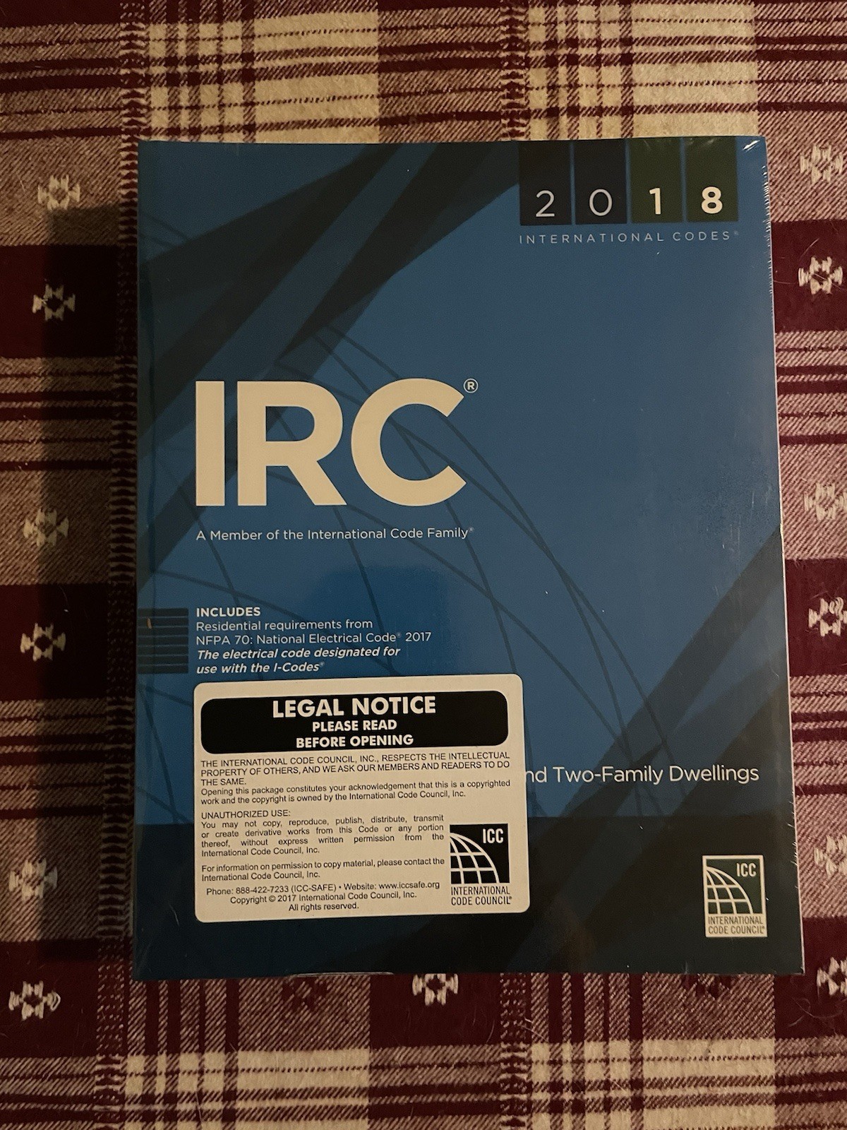 International Code Council Ser.: 2018 International Residential Code for One-...