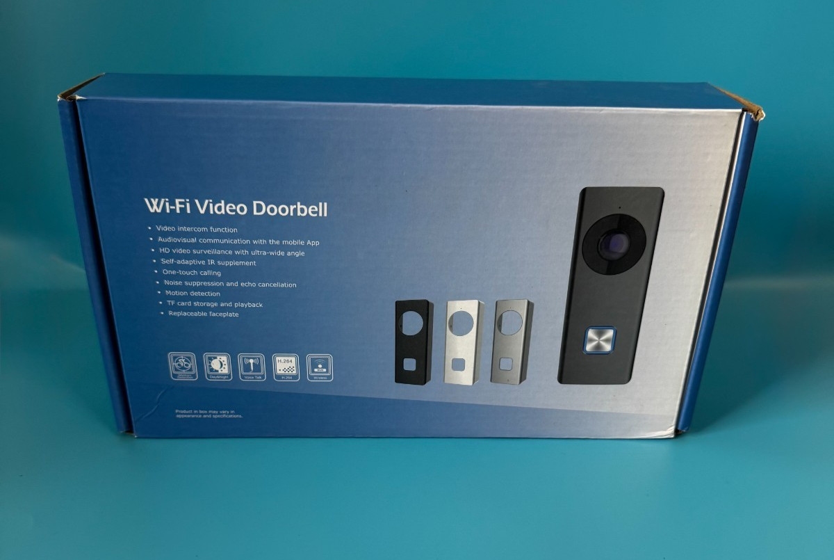 WI-FI Video Doorbell with Intercom and Multiple Cover Plates! NEW IN BOX!