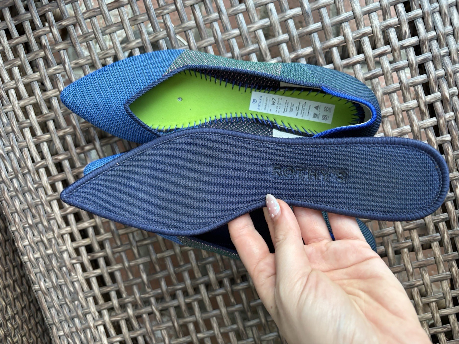 Rothy’s The Point Metallic Berry Limited Edition Size 7
