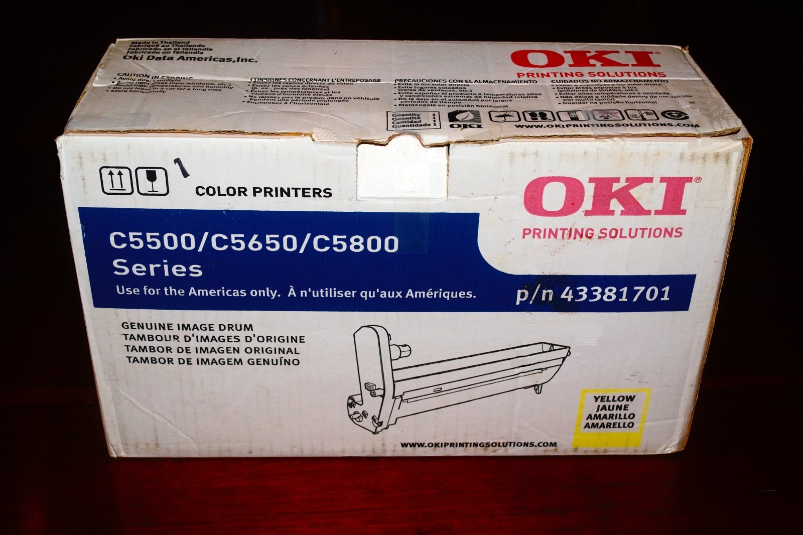 OKI Image Drums Blue and Yellow