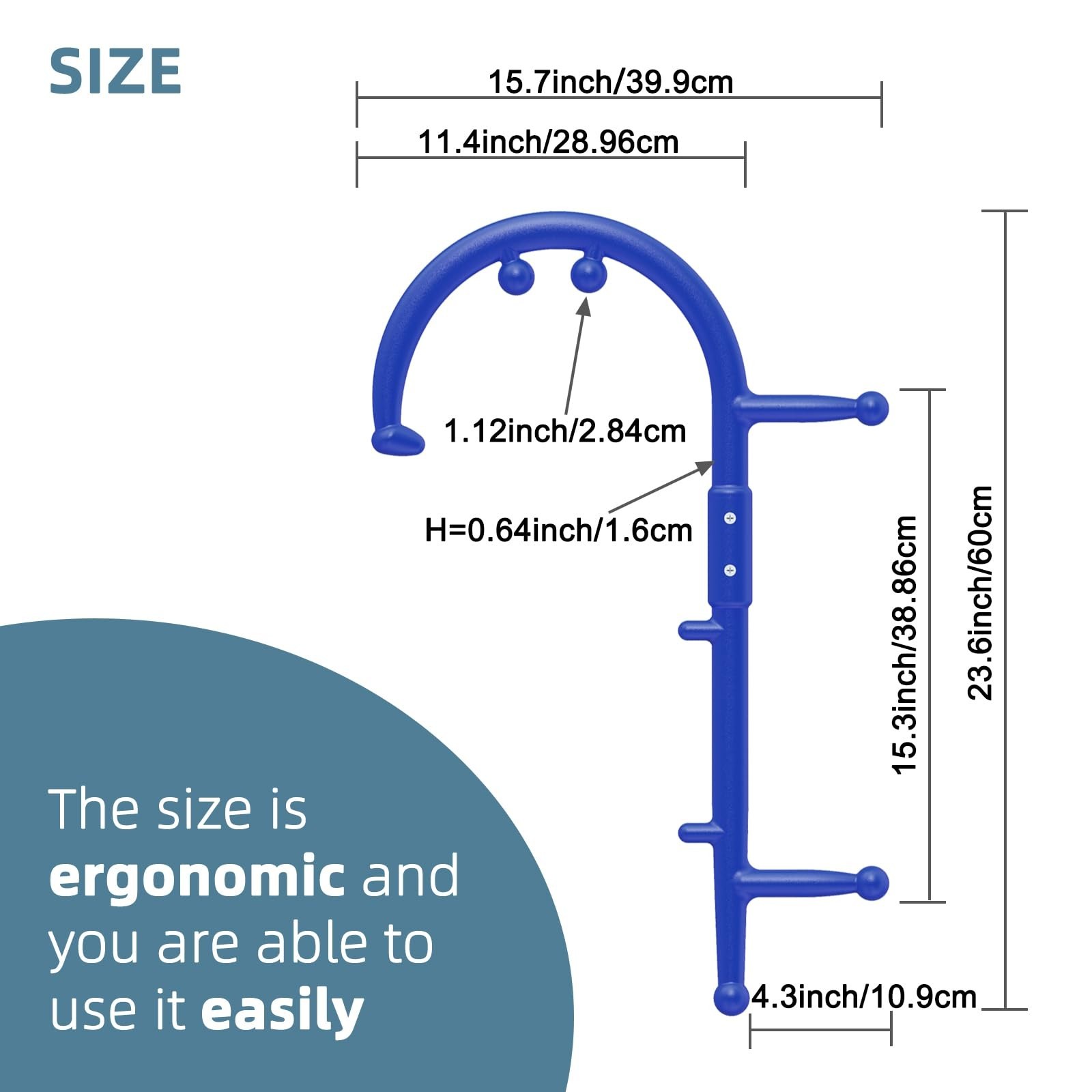 KEINE MARKE Massage Trigger Point Cane Body Deep Tissue Handheld Back, Neck, ...