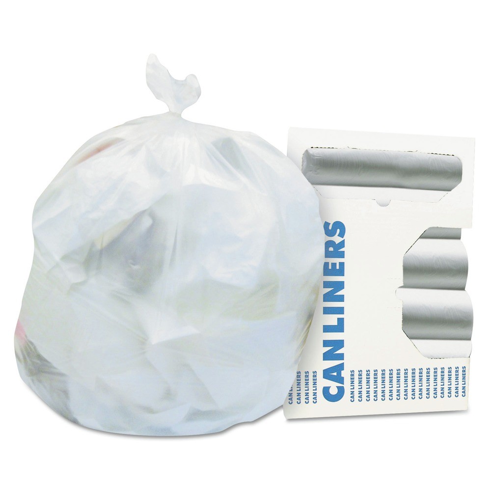 Heritage H8647SC 56 gal. Linear Low-Density Can Liners - Clear (100/Carton) New