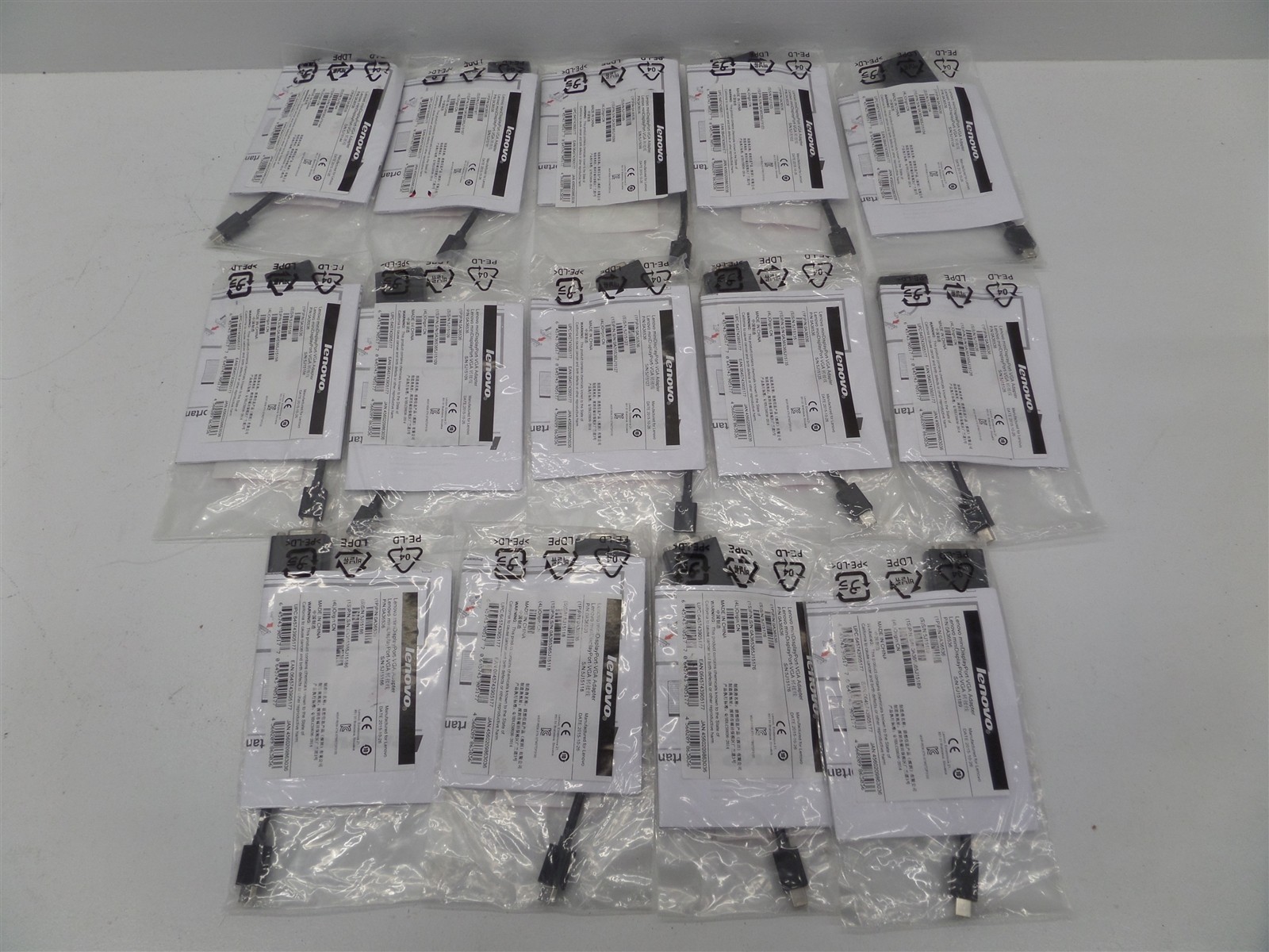 Lot Of 14 - Lenovo Mini DisplayPort MDP VGA Adapters 03A36536 STMSTDP3100