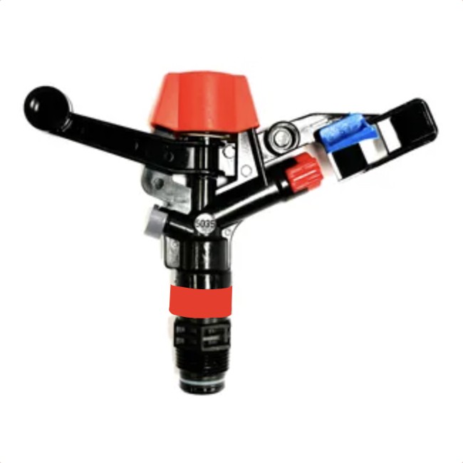 Drip Depot 3/4" MPT High-Efficiency Plastic Impact Sprinkler w/ Back Plate