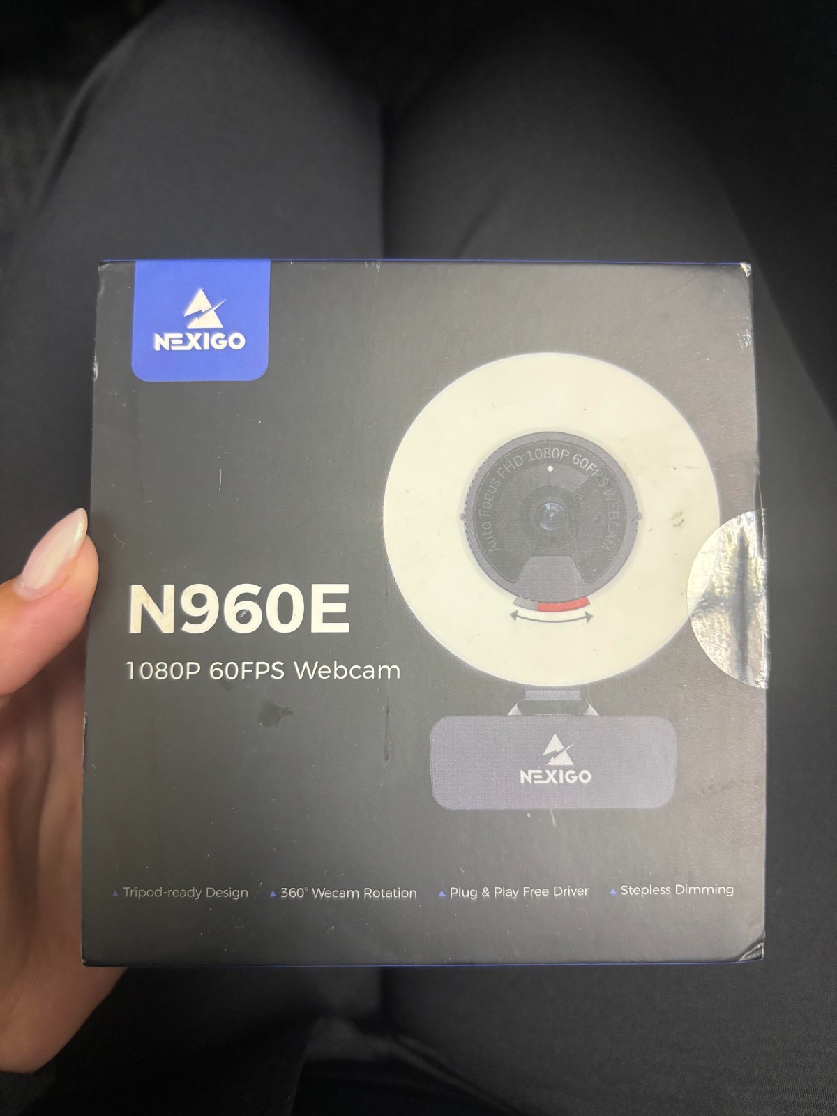 N960E NEXIGO N620E 1080P 60FPS WEBCAM WITH RING LIGHT AUTO FOCUS VIDEO RECORDING