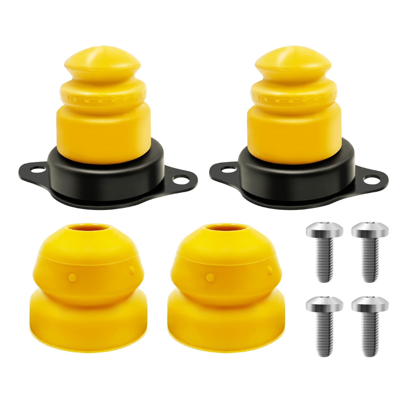 M5570A 4Pcs Front and Rear Bump Stops Fit for Ford Mustang 2005-2012 Replace ...