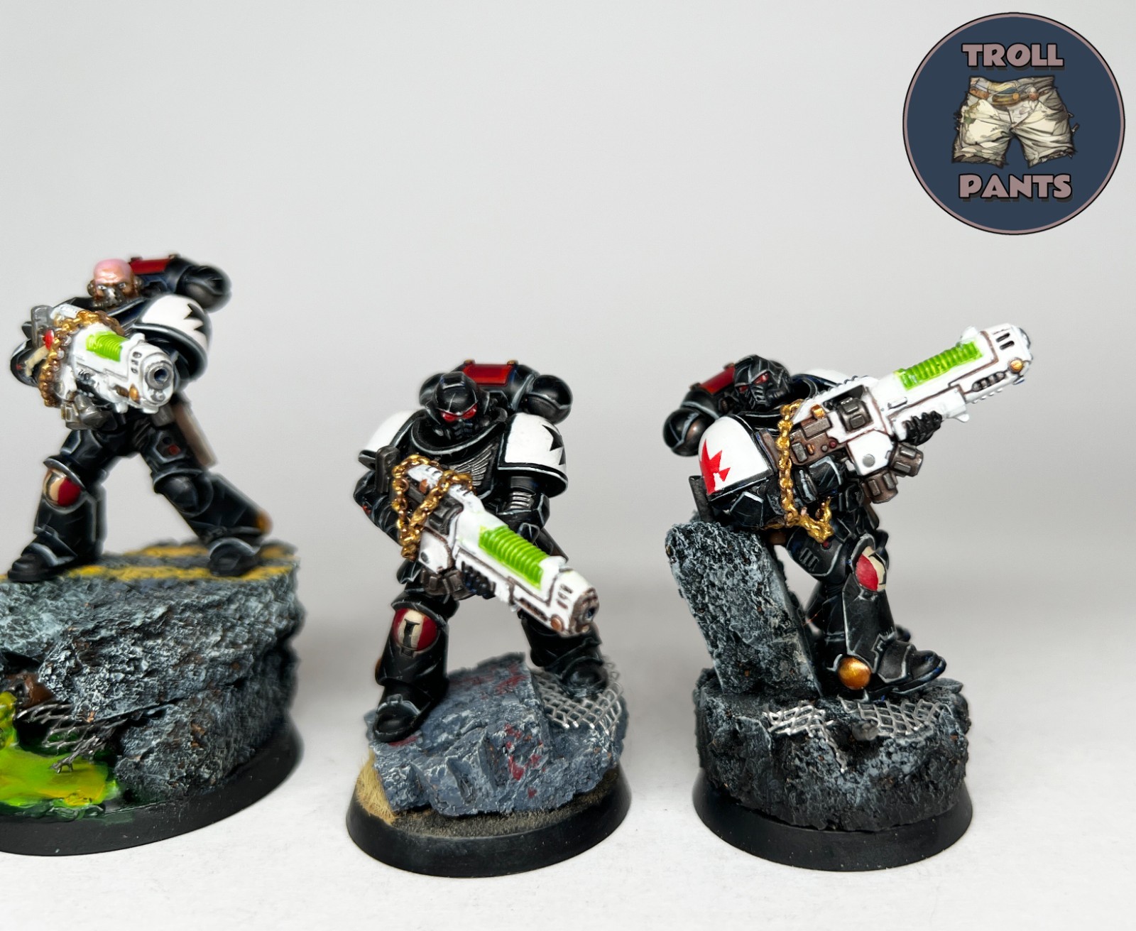 Warhammer 40k - Black Templar Space Marines - 5 Hellblasters