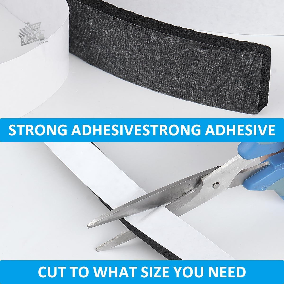 Adhesive foam tape 50x10mm 2m gasket blowers doors windows seal