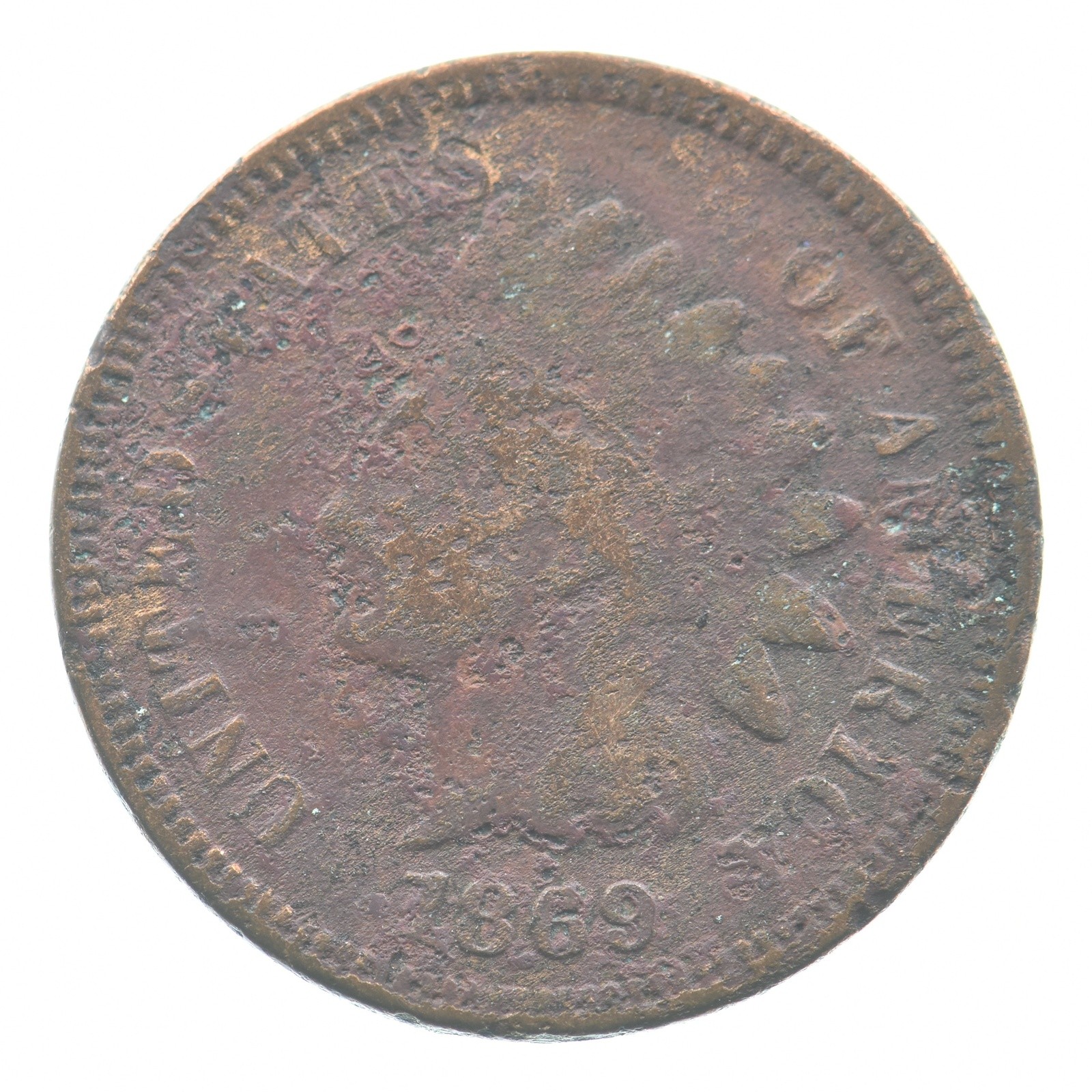 1869 Indian Head Cent *0266
