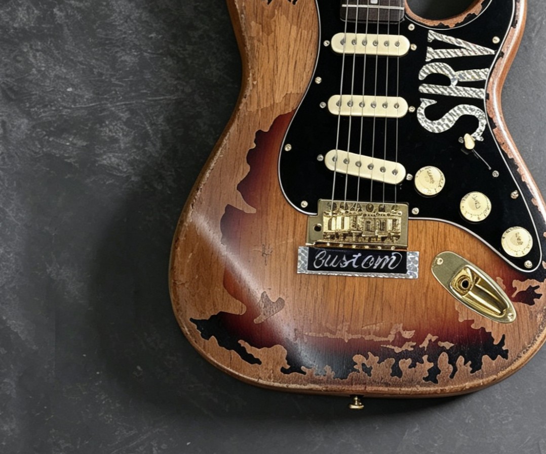 US Warehouse Relic SRV Stevie Ray Signature Electric Guitar Alder Body