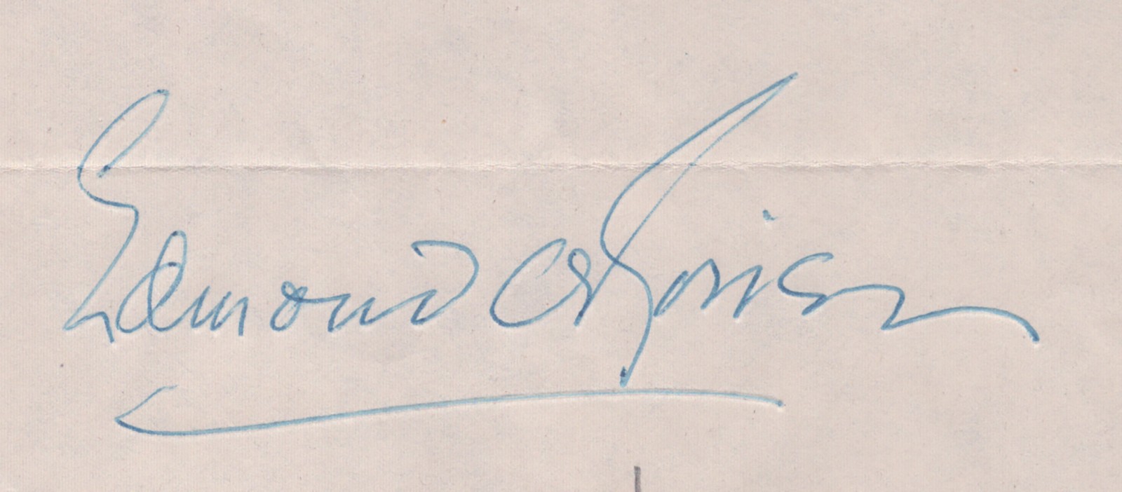 EDMOND O''BRIEN - DOCUMENT DOUBLE SIGNED 06/19/1947