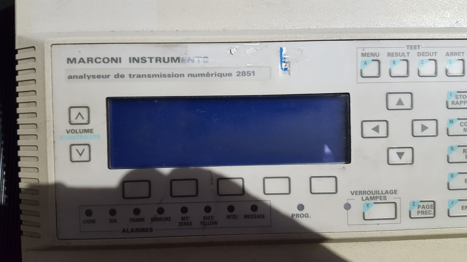 MARCONI INSTRUMENTS 2851 OPT 001, 008 DIGITAL COMMUNICATIONS ANALYZER (R5TROLLEY