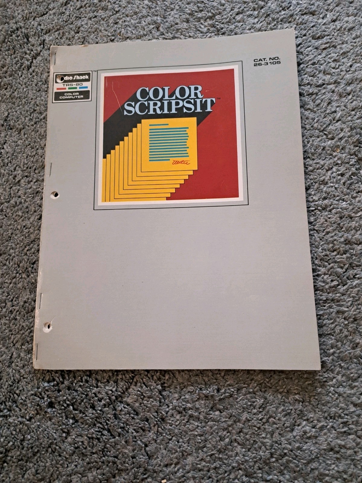 Radio Shack TRS-80 Color Scripsit Cat. No. 26-3105 1981 Manual Tandy