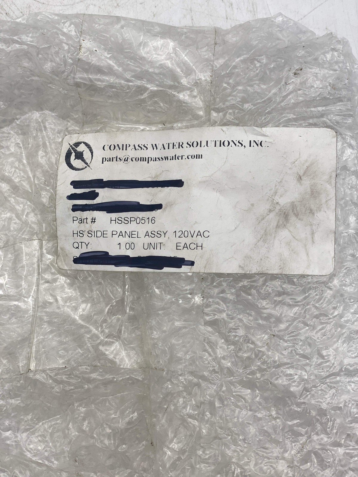 Compass Water Solutions HSSP0516 HS Side Panel Assy (No Box)