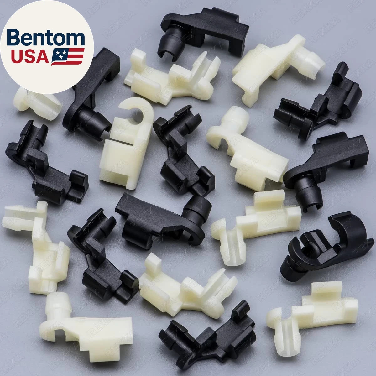 10 Sets Door Handle Lock Rod Hood Latch Locking Push Clip Kit 5/32 Rod for GM Fo